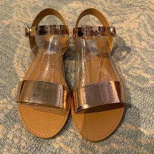 NWT Steve Madden Donddi Rose Gold Sandals -Sz 8.5